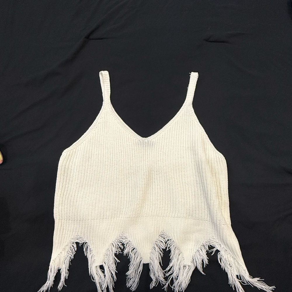 SHEIN White Knit Camisole Top - Picture 5 of 6